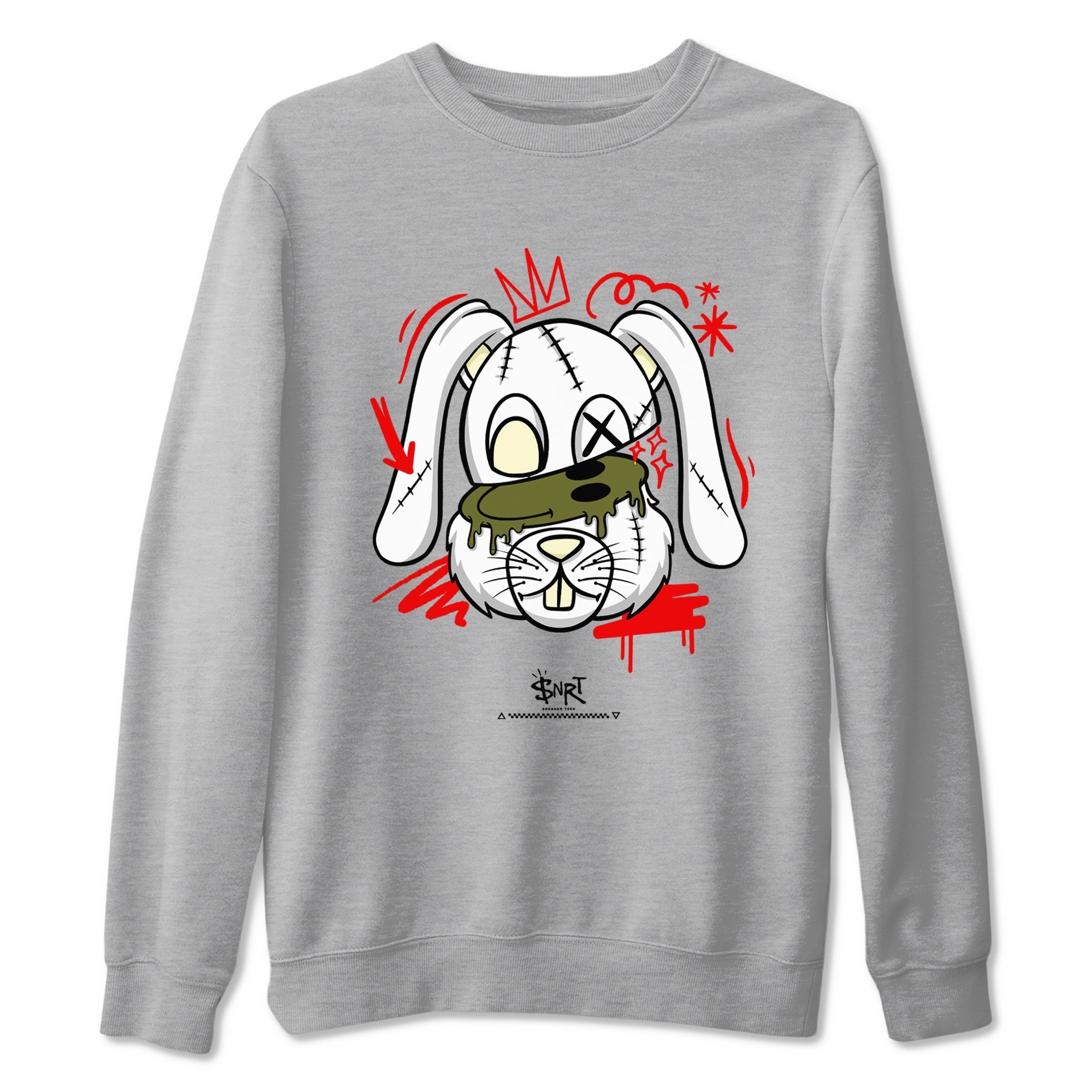 Crazy Bunny Sneaker Tees - Air Jordan 1 Travis Scott Medium Olive