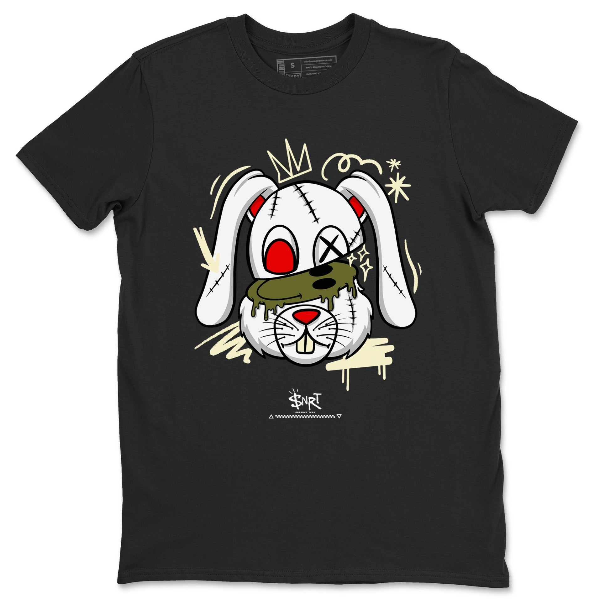 Crazy Bunny Sneaker Tees - Air Jordan 1 Travis Scott Medium Olive