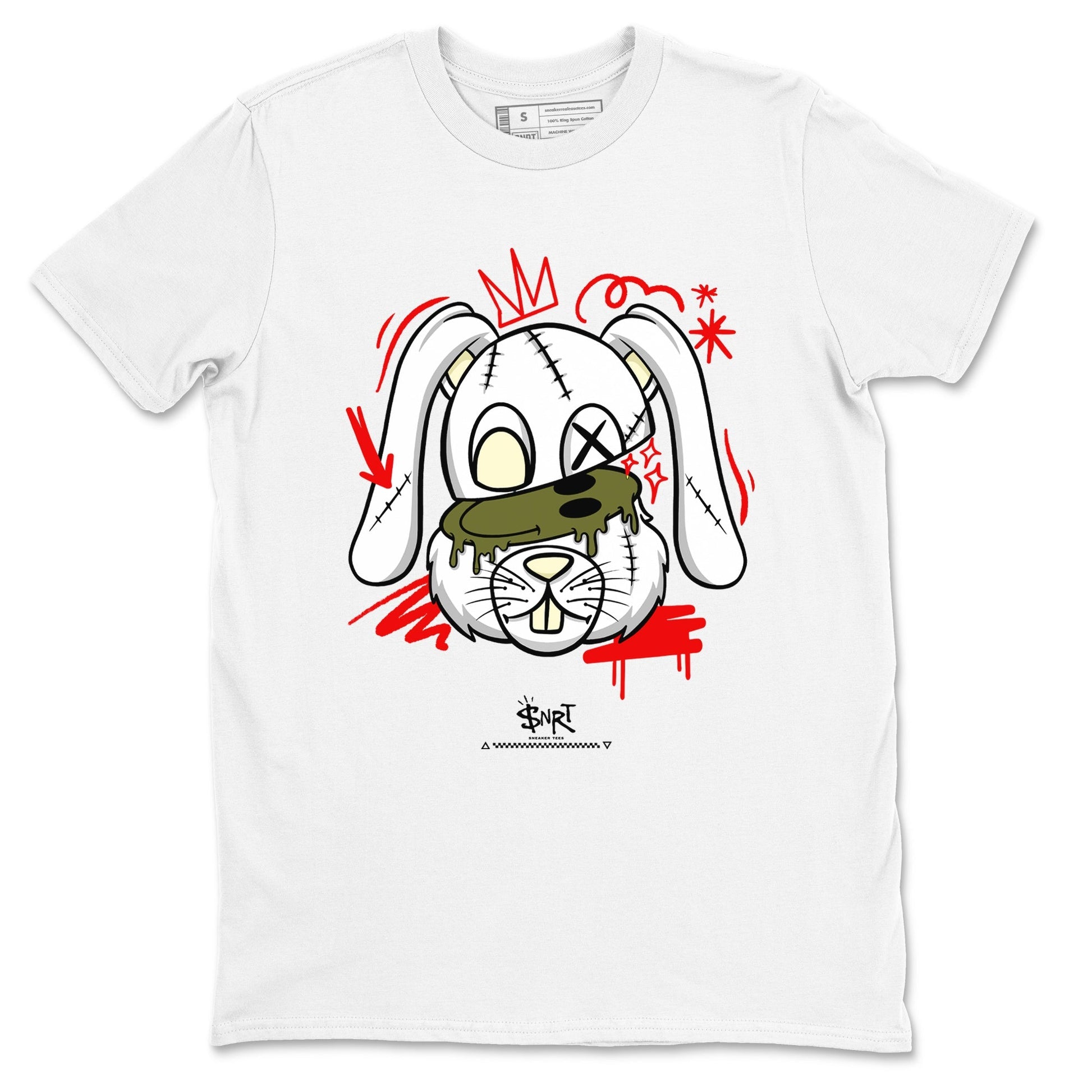 Crazy Bunny Sneaker Tees - Air Jordan 1 Travis Scott Medium Olive