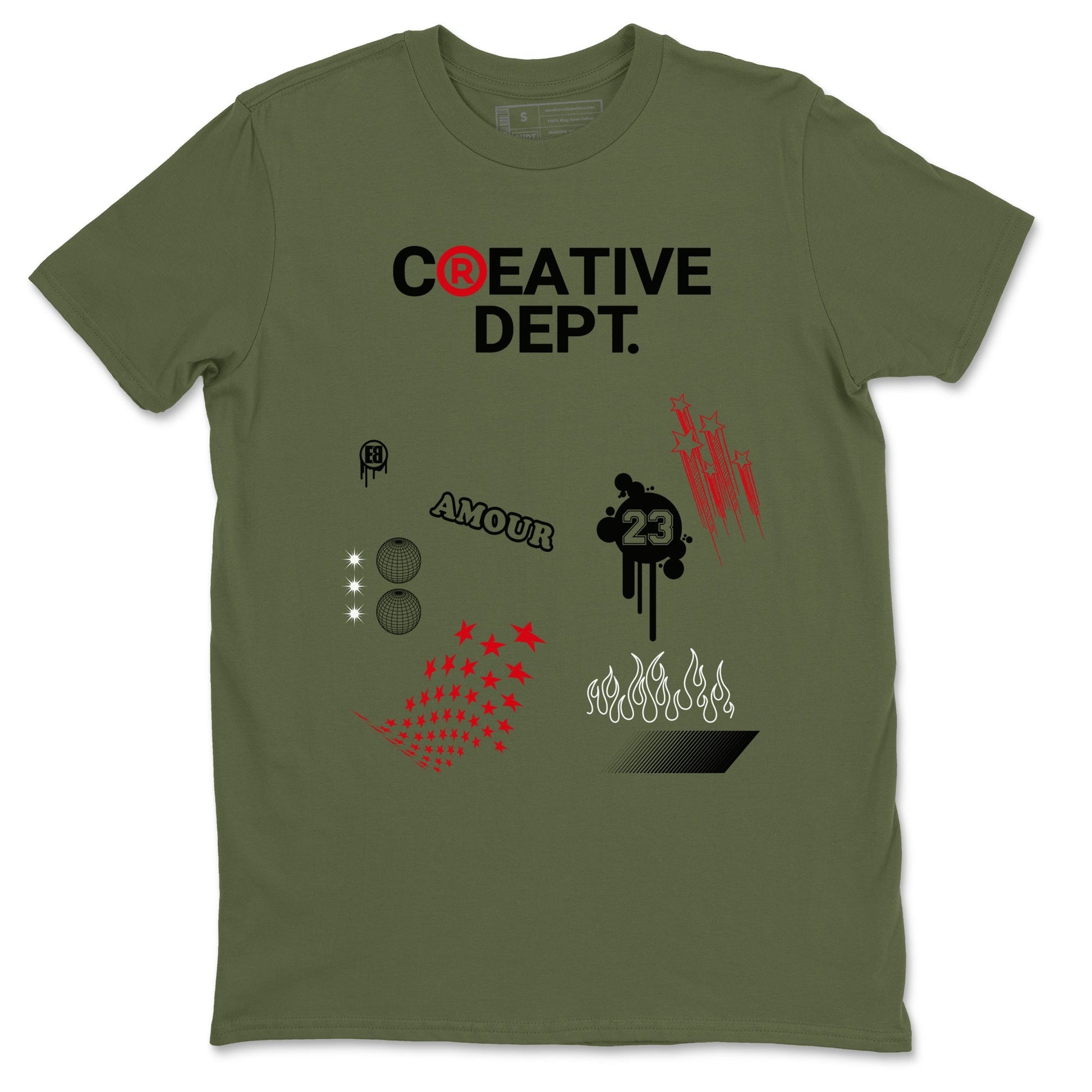 Creative Dept Sneaker Tees - Air Jordan 1 Travis Scott Medium Olive