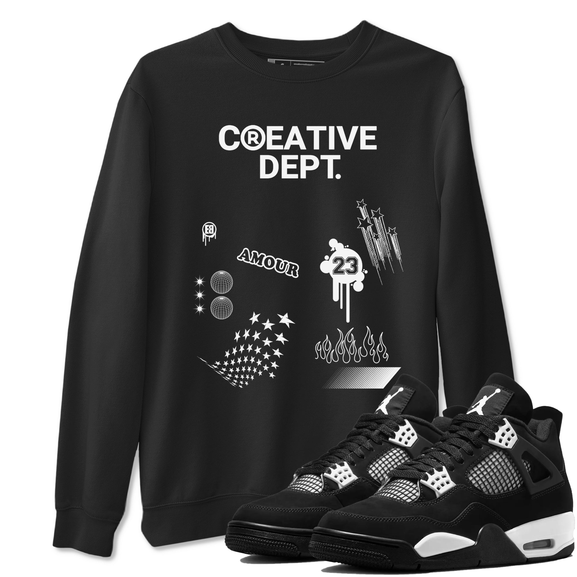 Creative Dept Sneaker Tees - Air Jordan 4 White Thunder