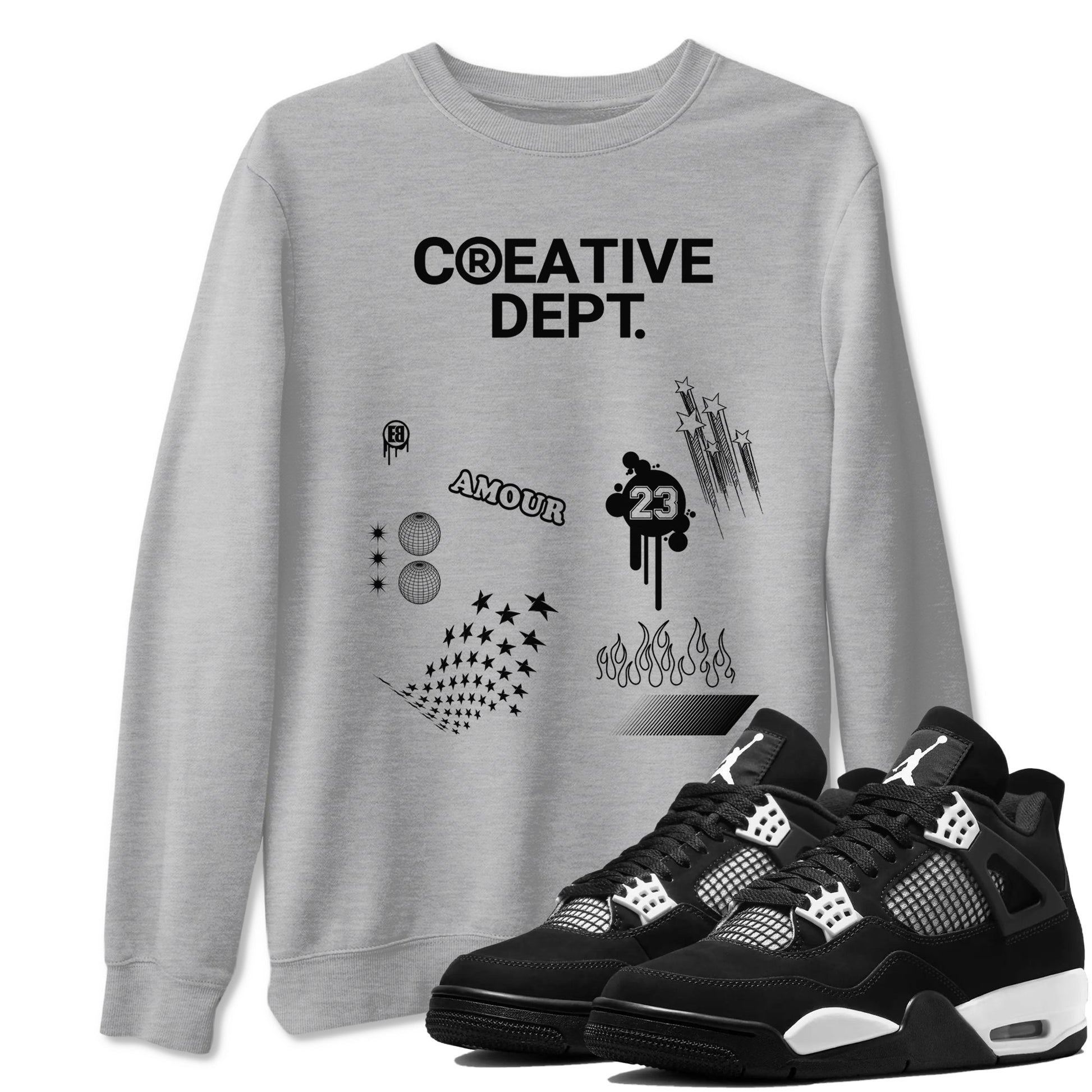 Creative Dept Sneaker Tees - Air Jordan 4 White Thunder