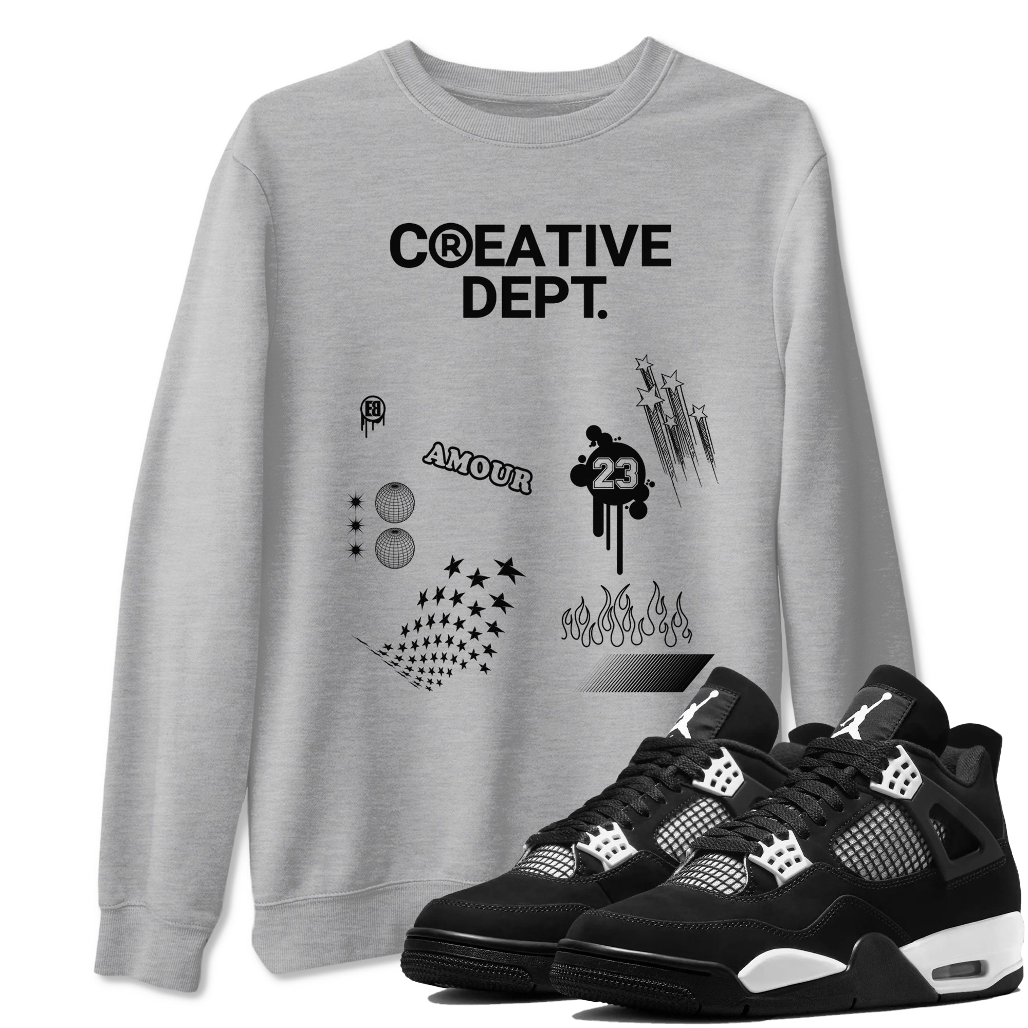 Creative Dept Sneaker Tees - Air Jordan 4 White Thunder