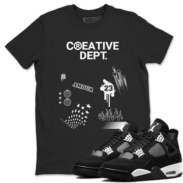 Creative Dept Sneaker Tees - Air Jordan 4 White Thunder