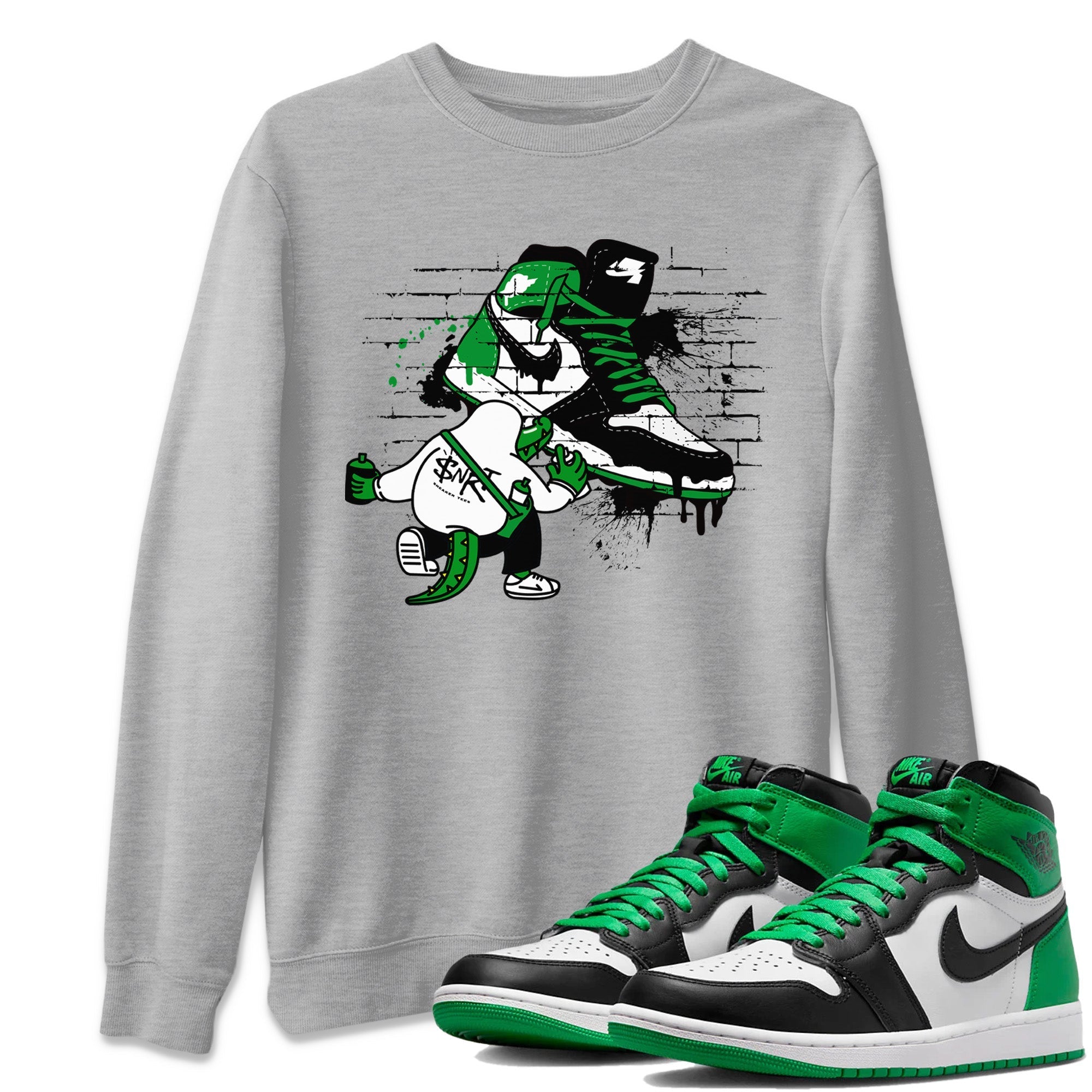 Crocodile Artist Unisex Tops - Air Jordan 1 Celtics