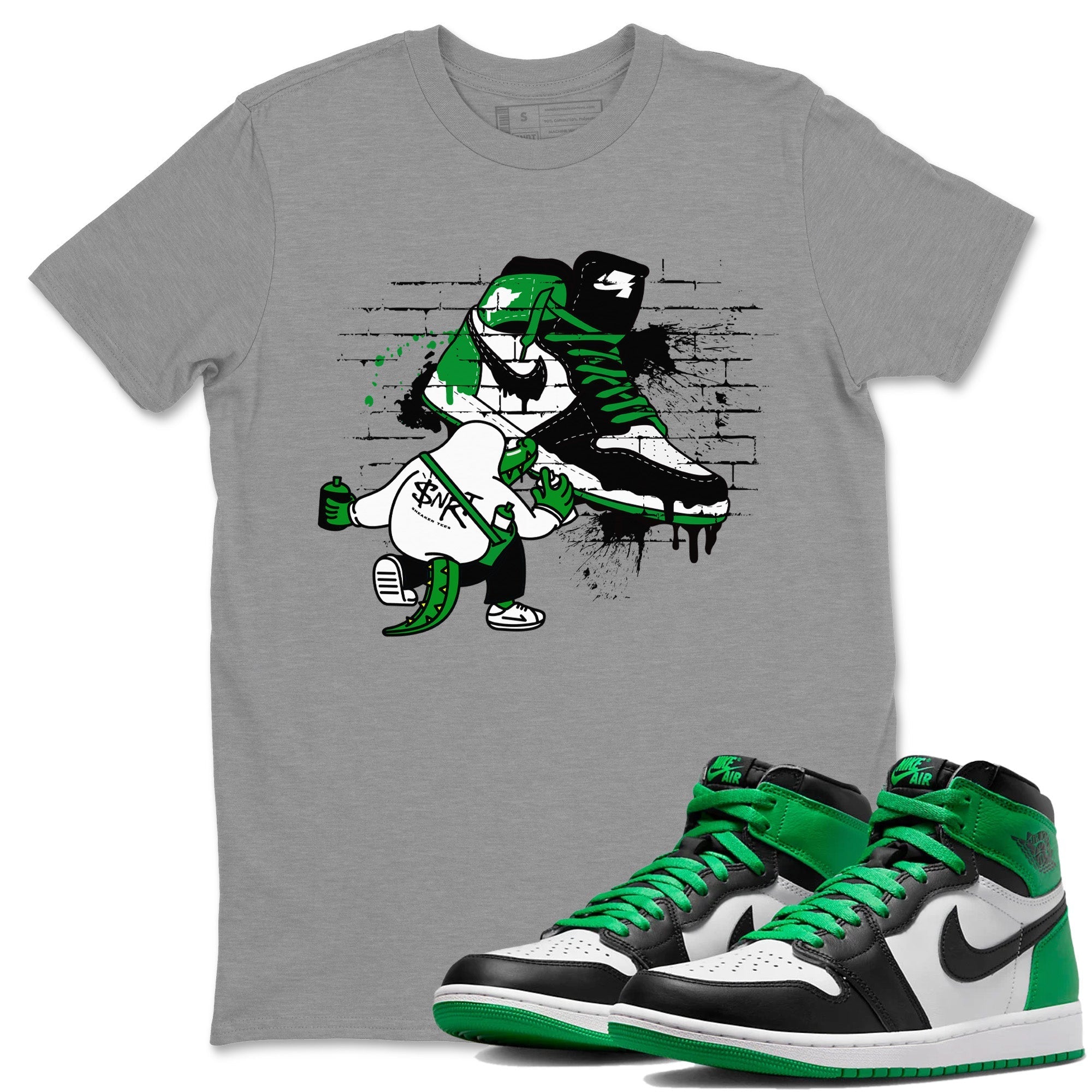Crocodile Artist Unisex Tops - Air Jordan 1 Celtics