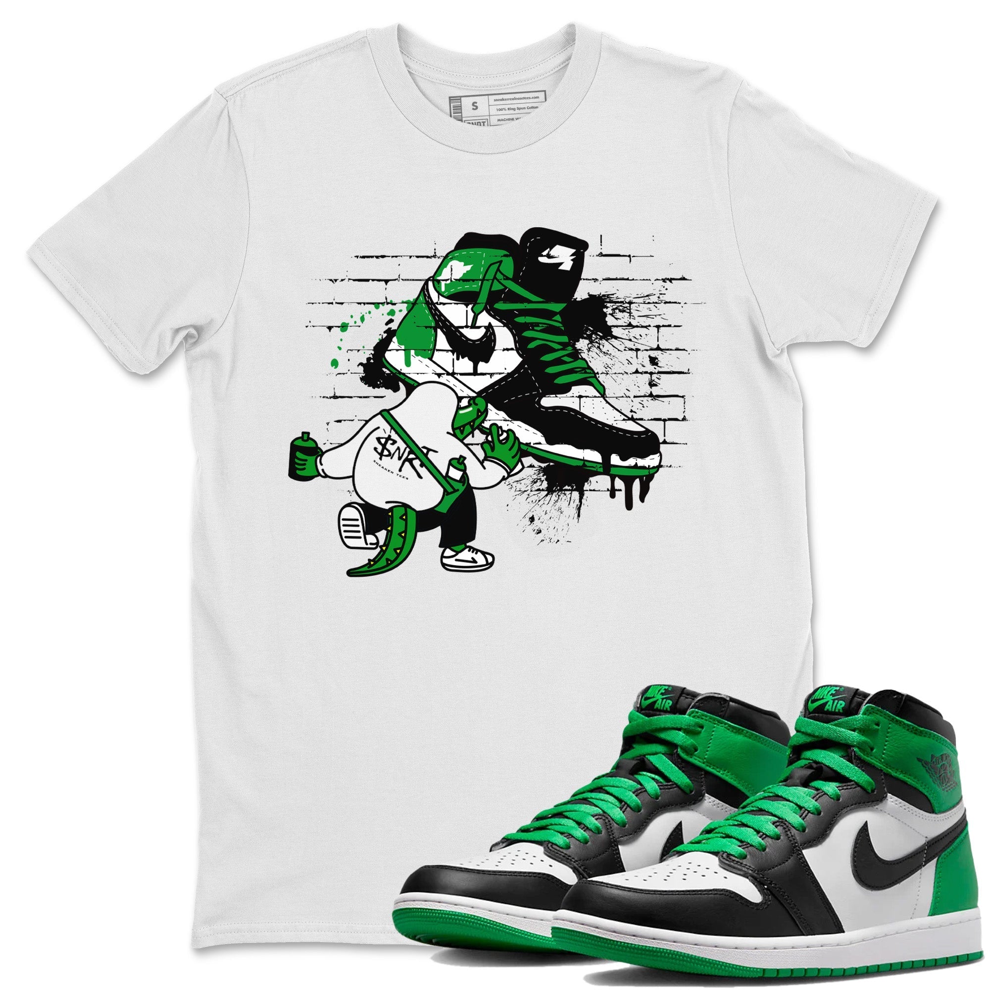 Crocodile Artist Unisex Tops - Air Jordan 1 Celtics
