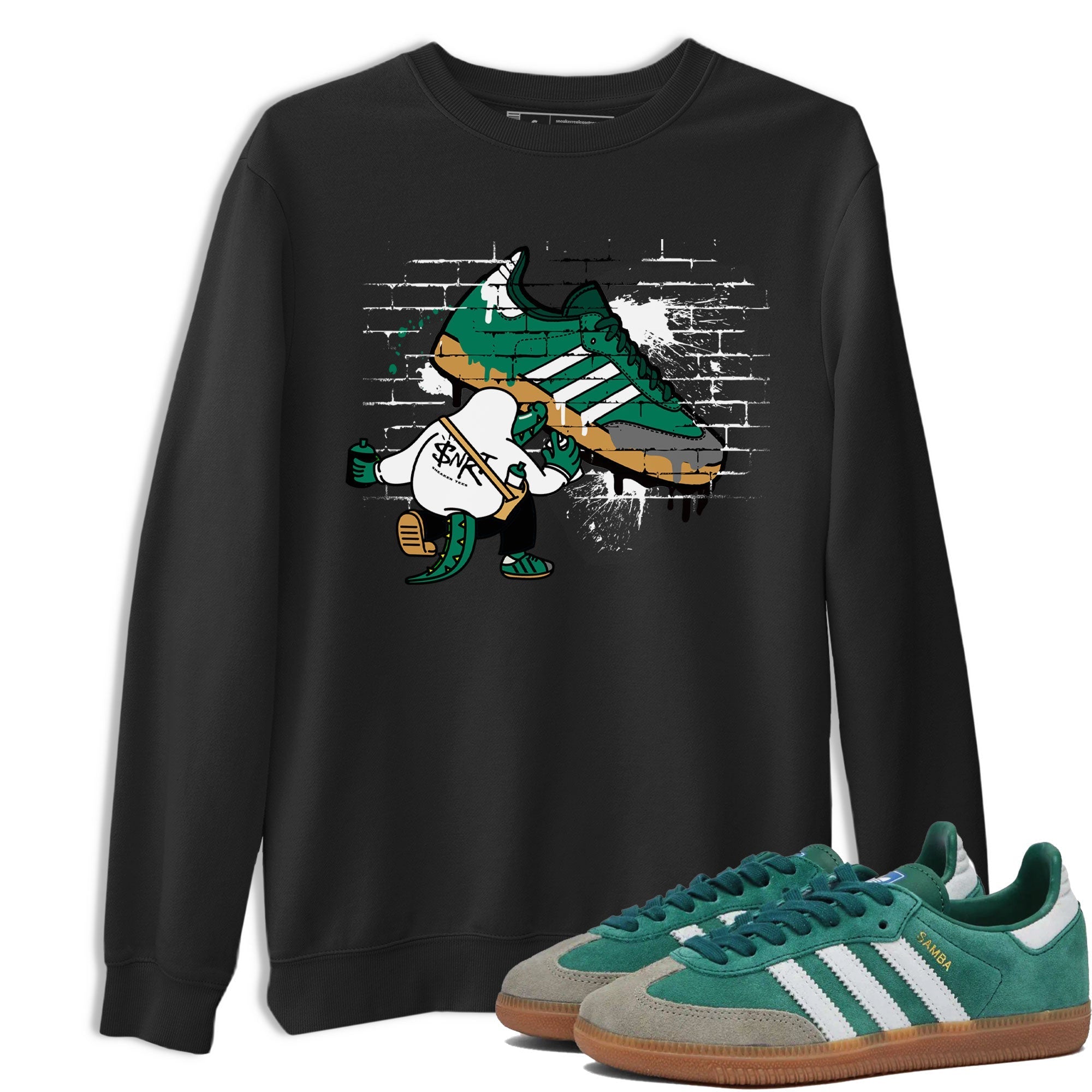 Crocodile Artist Sneaker Tee - Samba Collegiate Green Gum
