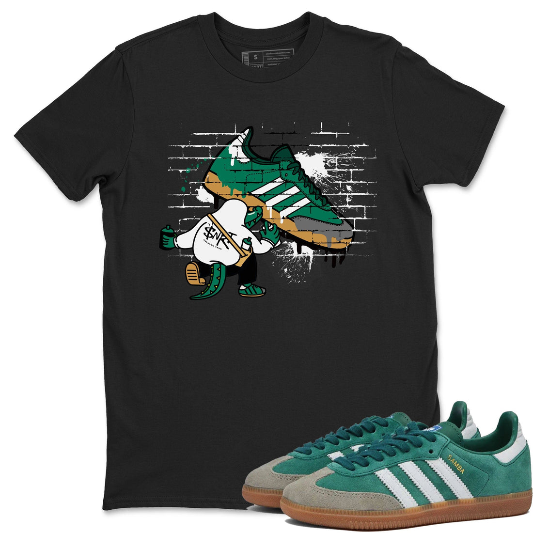 Crocodile Artist Sneaker Tee - Samba Collegiate Green Gum