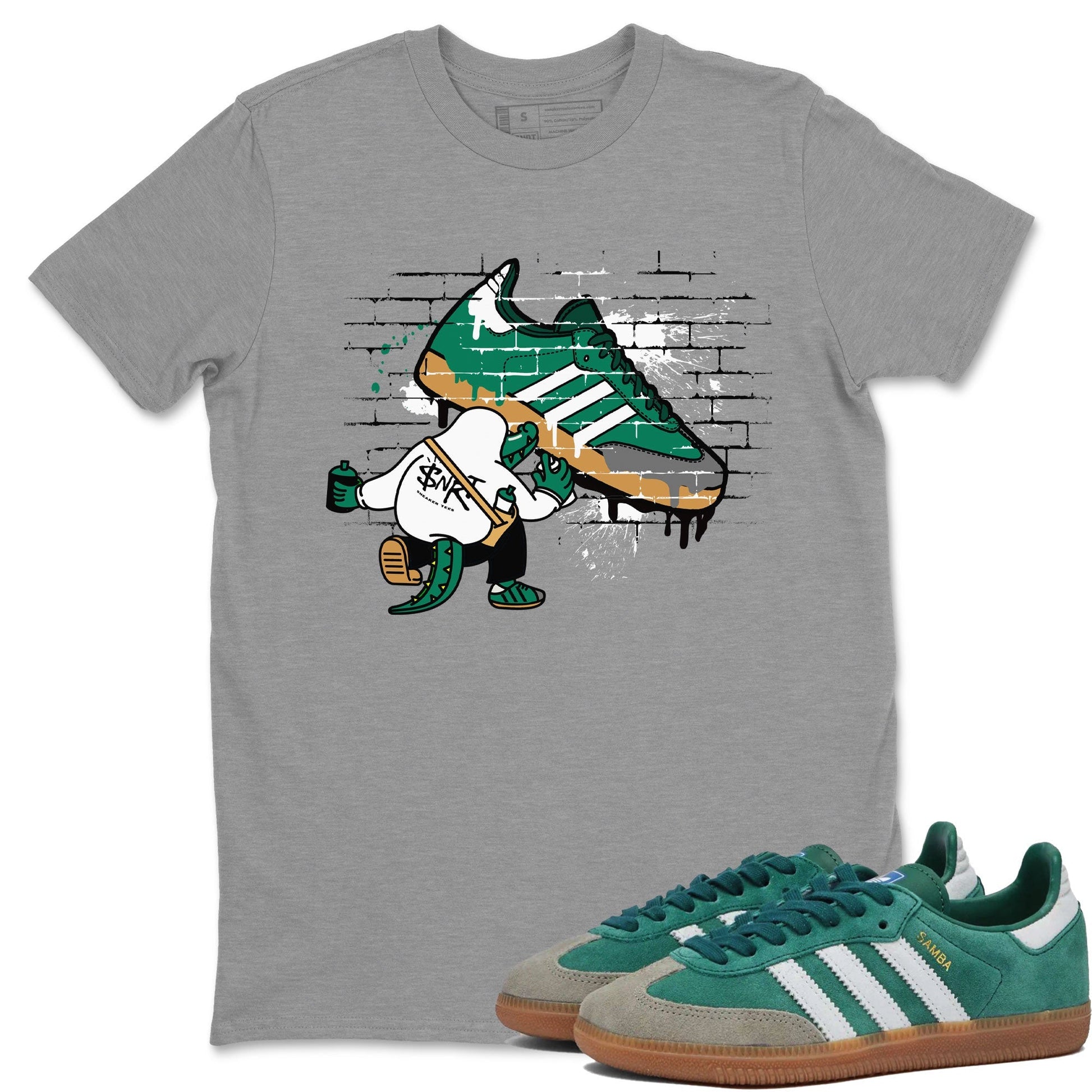 Crocodile Artist Sneaker Tee - Samba Collegiate Green Gum