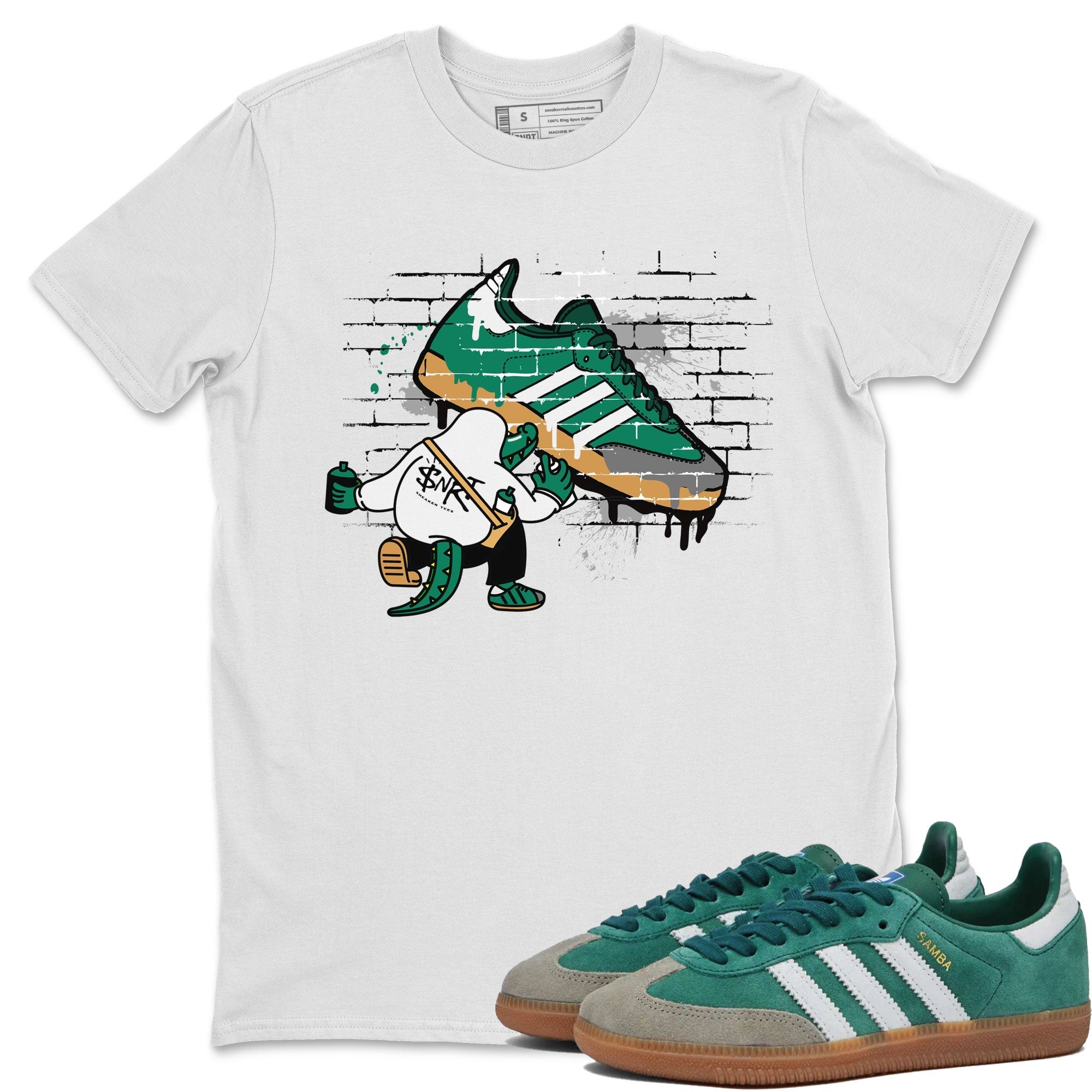 Crocodile Artist Sneaker Tee - Samba Collegiate Green Gum