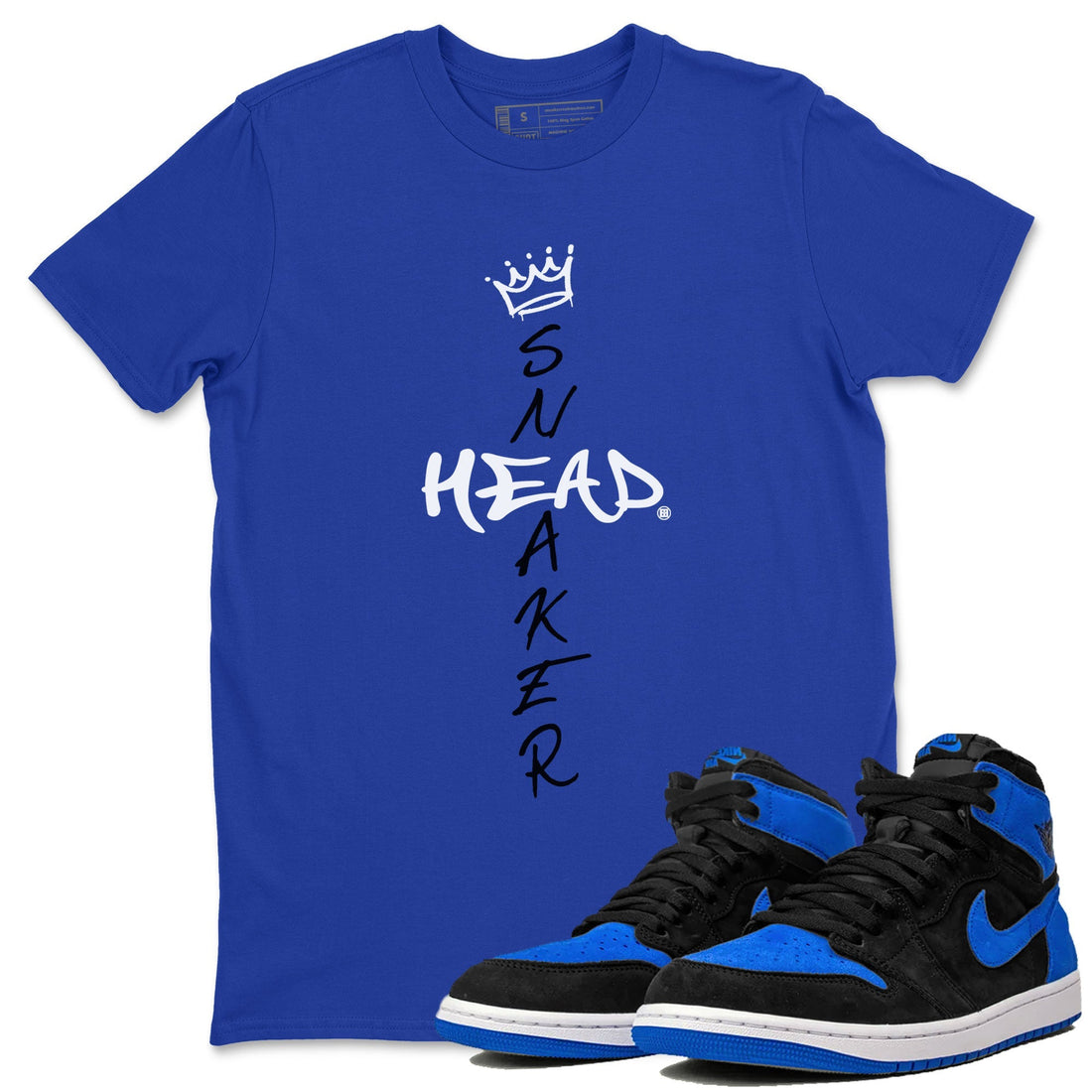 Cross Sneakerhead Sneaker Tee - Air Jordan 1 Royal Reimagined