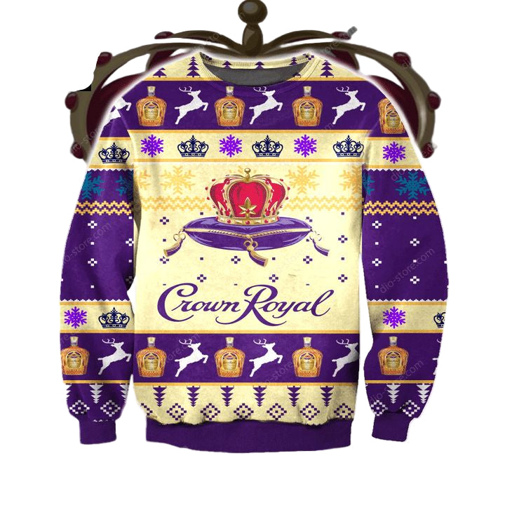 Crown Royal Navy Ugly Christmas Sweater 2022 ? Usalast