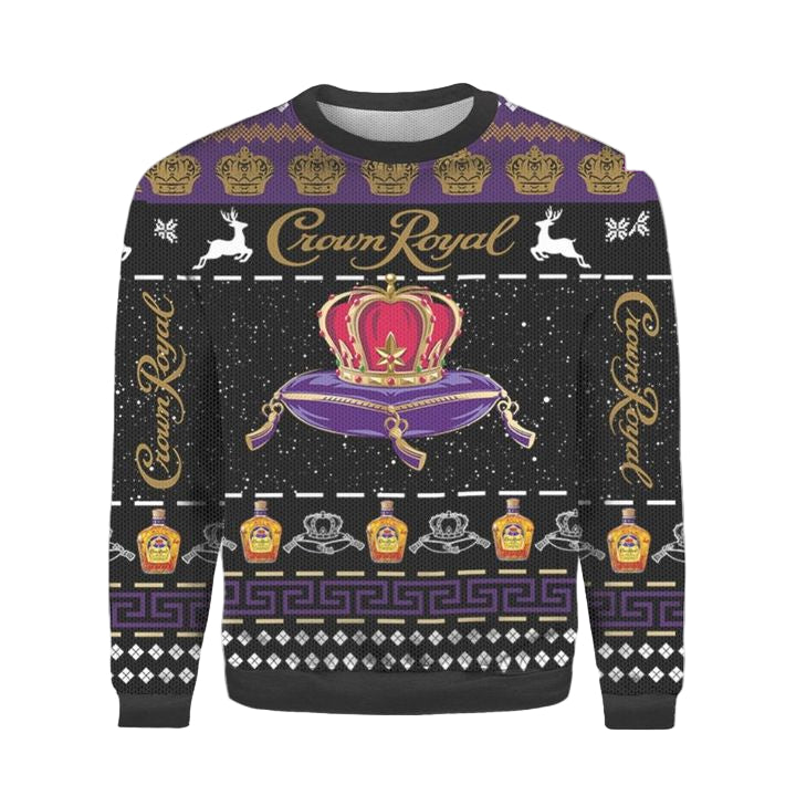 Crown Royal Wine Lovers Crown Royal 3d Ugly Christmas Sweater ? Usalast