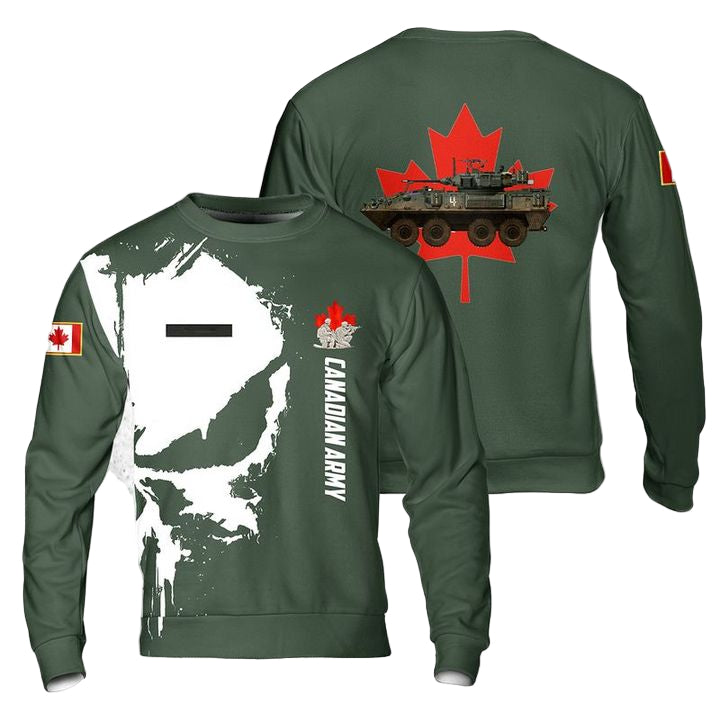 Custom Name Canadian Army Coyote of the Royal Canadian Dragoons Sweater 3D ? Usalast