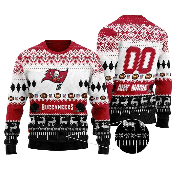 Custom Name Number Nfl Chicago Bears Playing Field Ugly Christmas Sweater ? Usalast