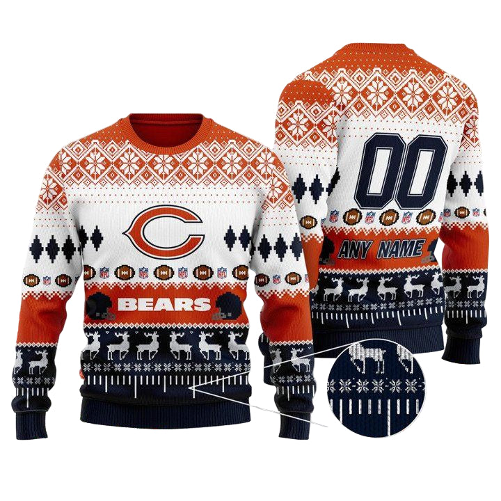 Custom Name Number Nfl Cincinnati Bengals Playing Field Ugly Christmas Sweater ? Usalast