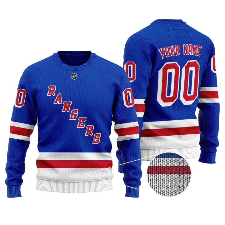 Custom Name Number Nhl New York Rangers Sweater ? Usalast