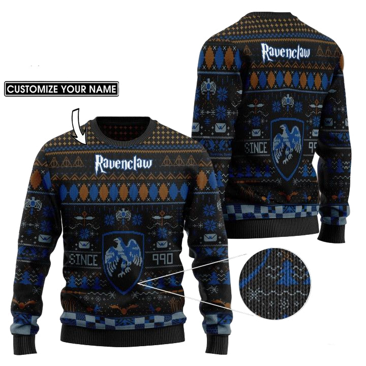 Custom Name Ravenclaw Harry Potter Ugly Sweater ? Usalast