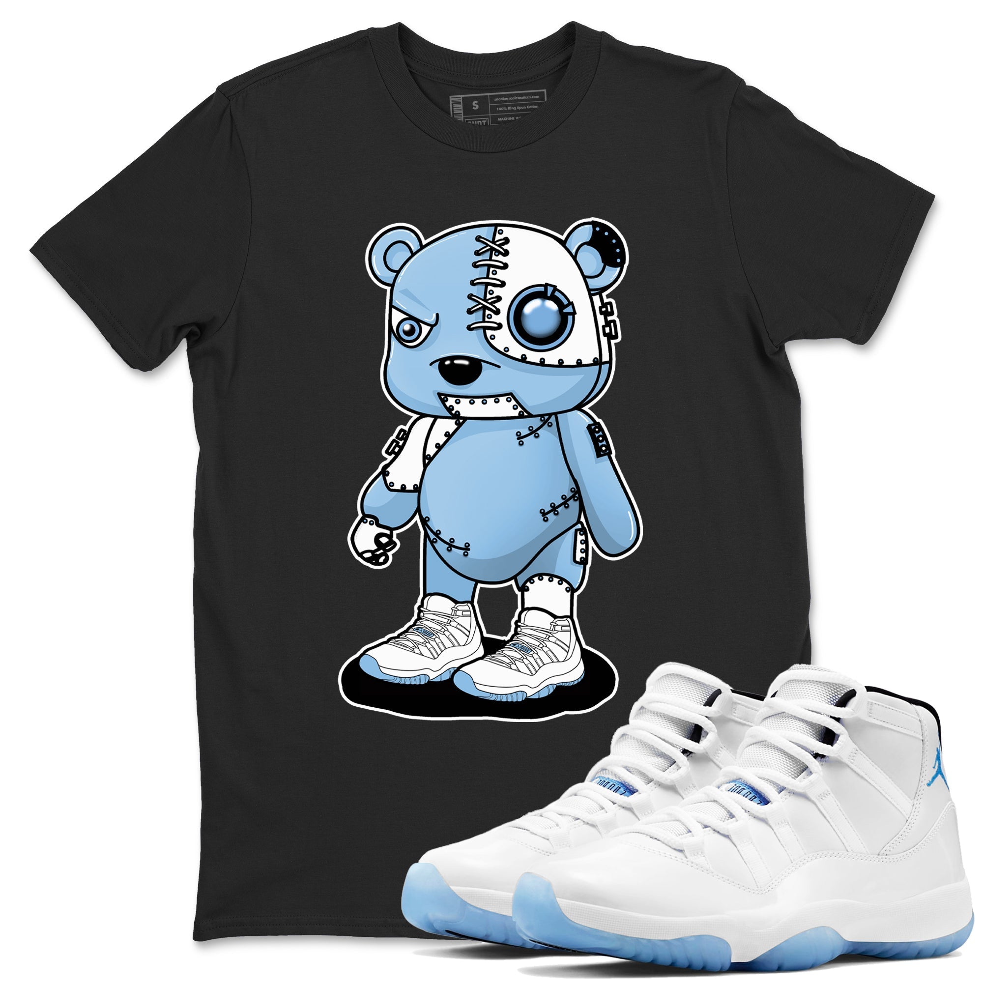Cyborg Bear Sneaker Tees - Air Jordan 11 Legend Blue