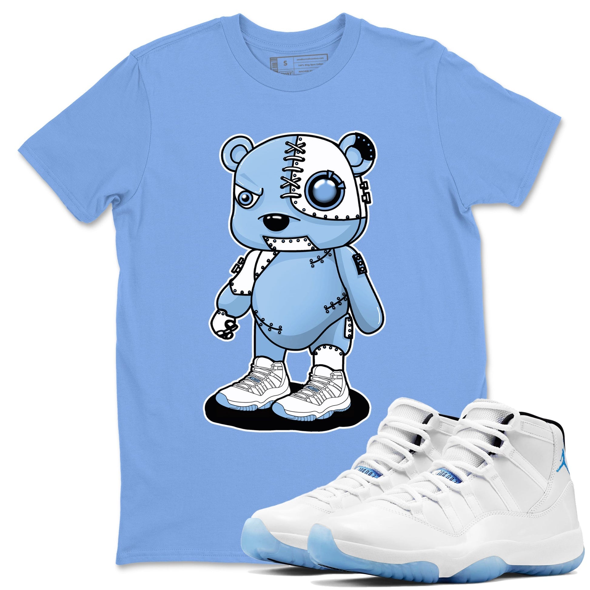 Cyborg Bear Sneaker Tees - Air Jordan 11 Legend Blue