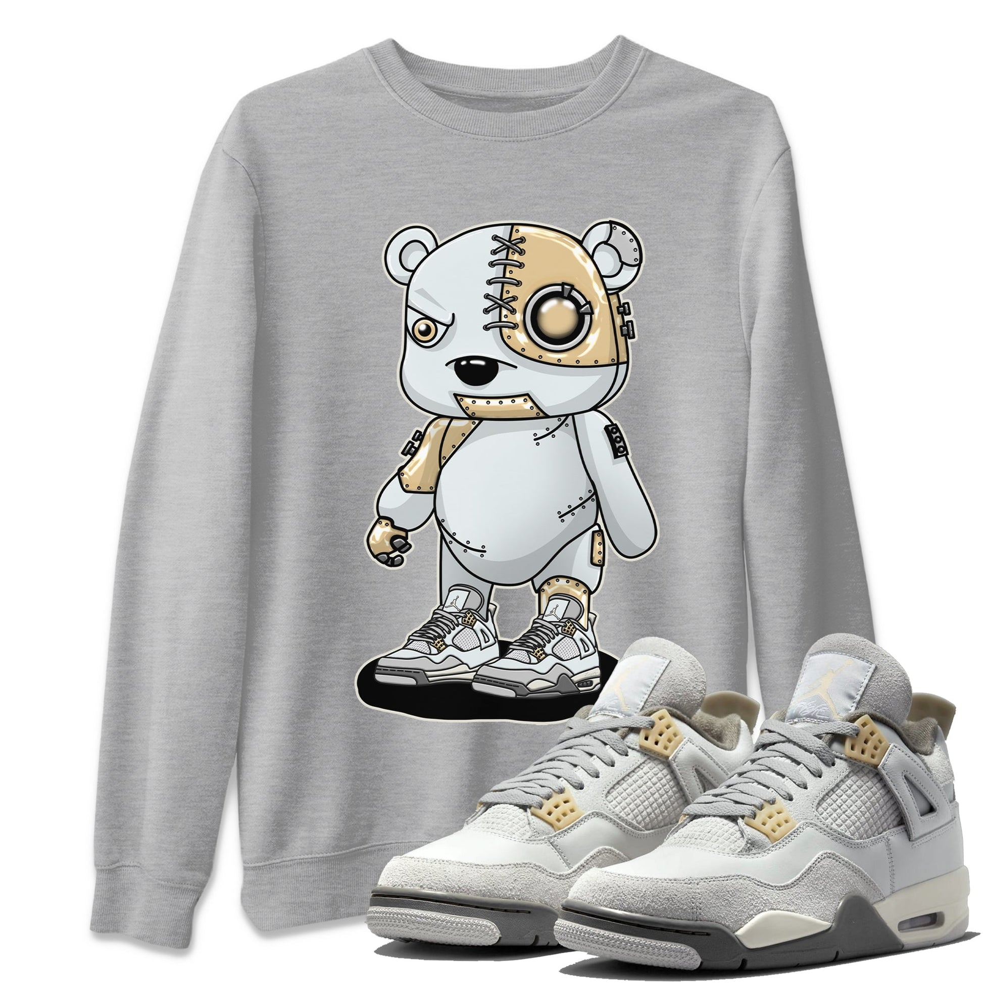 Cyborg Bear Unisex Tops - Air Jordan 4 Craft