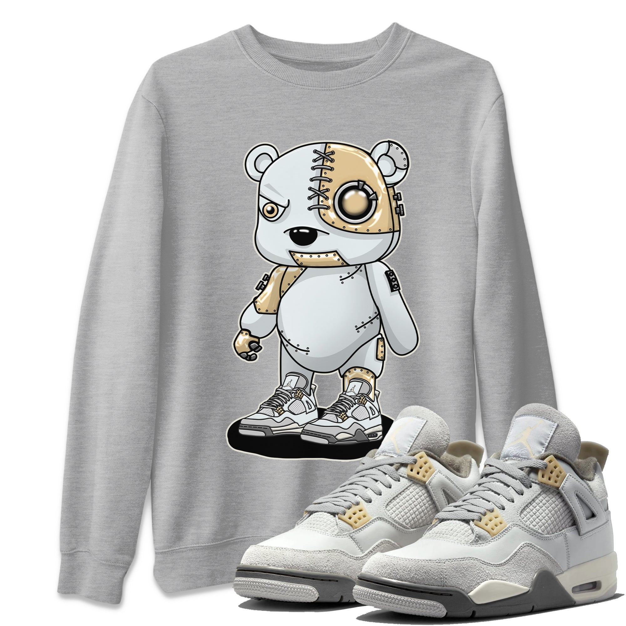 Cyborg Bear Unisex Tops - Air Jordan 4 Craft