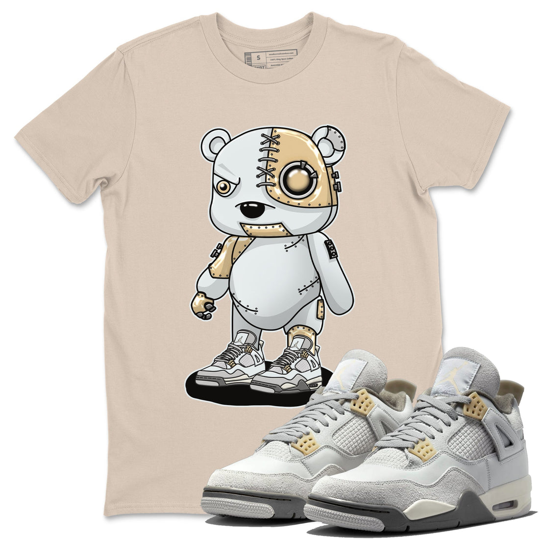 Cyborg Bear Unisex Tops - Air Jordan 4 Craft