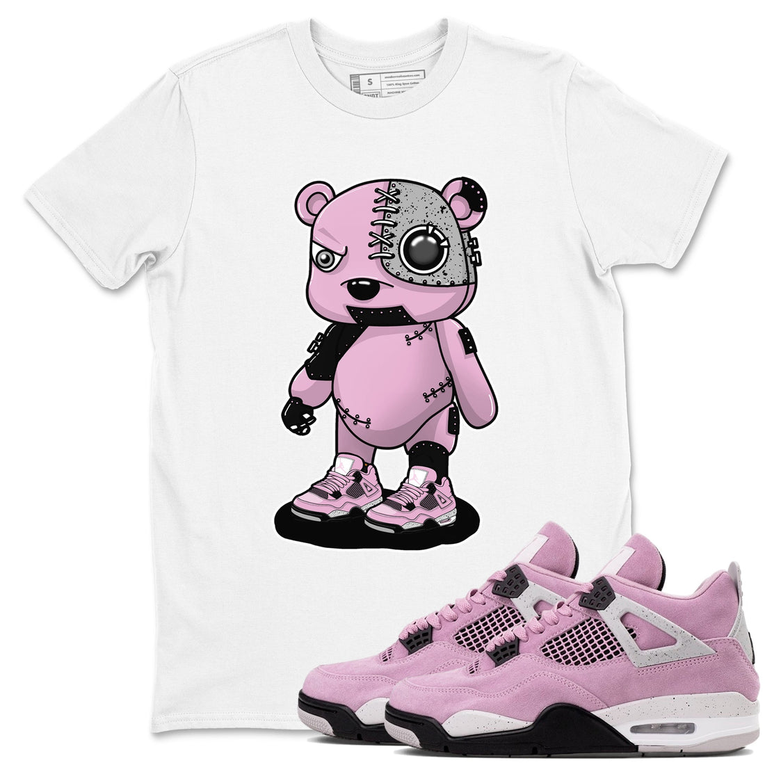 Cyborg Bear Sneaker Tees - Air Jordan 4 Orchid
