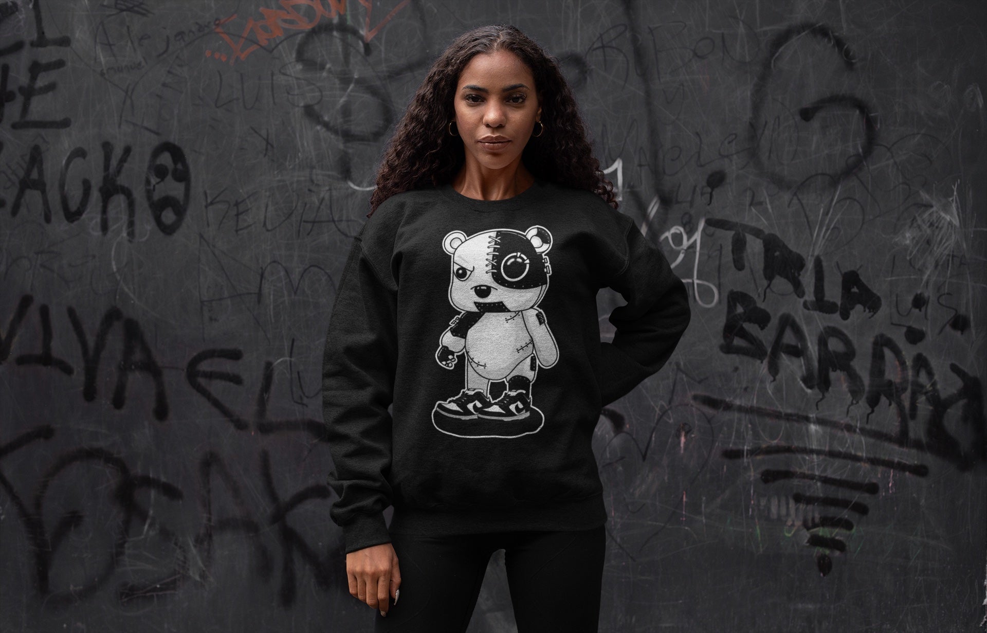 Cyborg Bear Unisex Tops - Dunk Panda