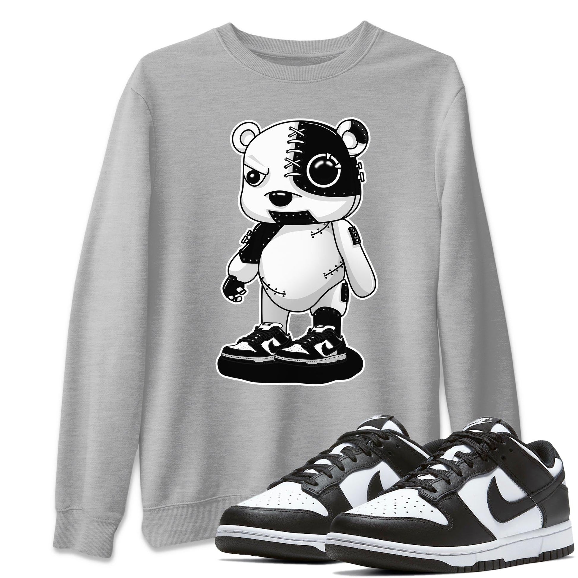Cyborg Bear Unisex Tops - Dunk Panda