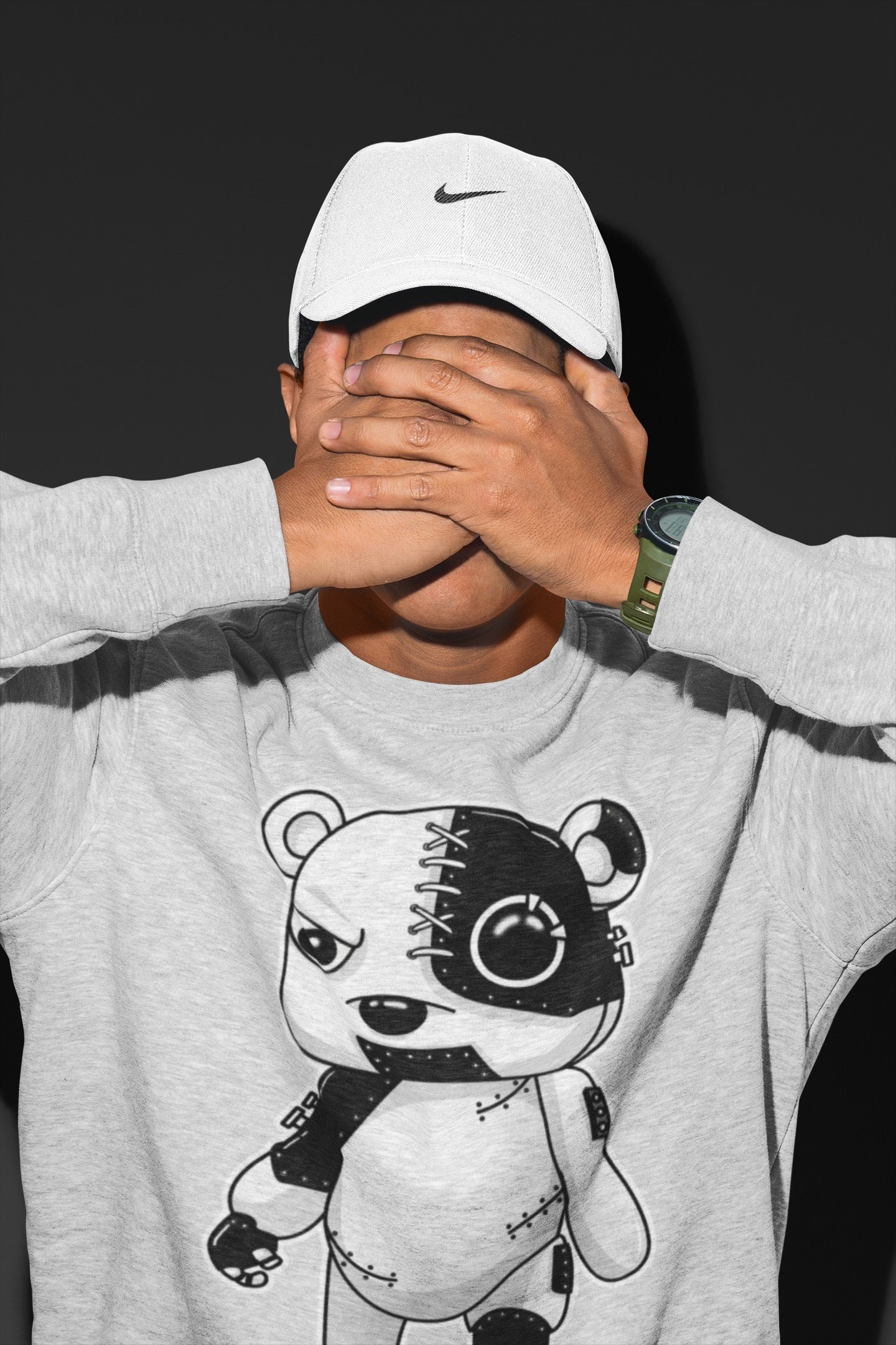 Cyborg Bear Unisex Tops - Dunk Panda