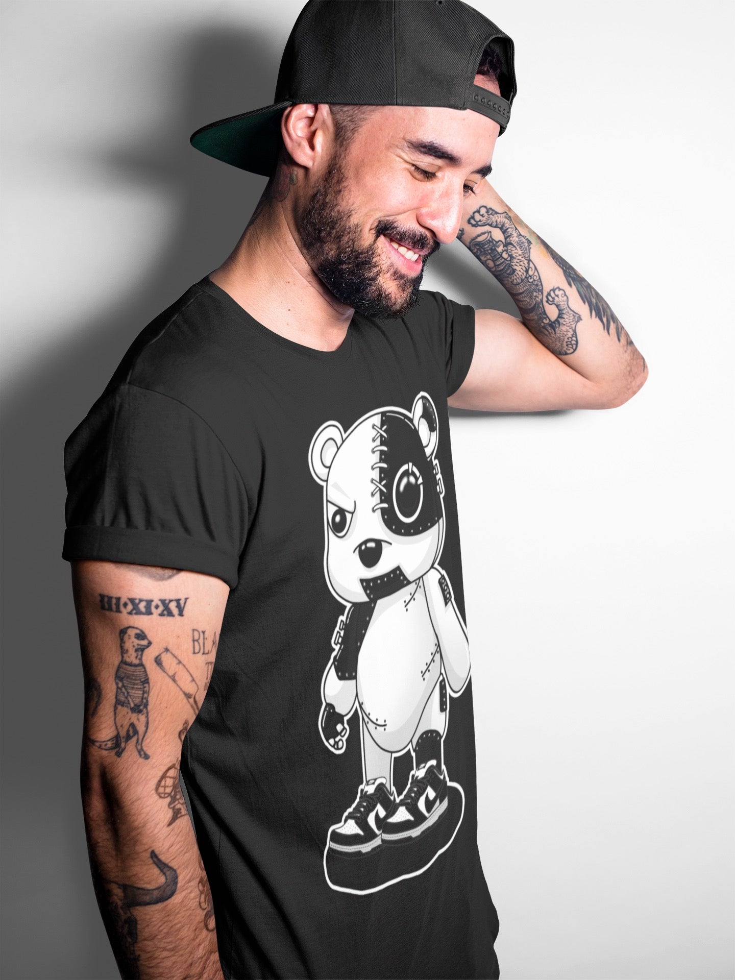 Cyborg Bear Unisex Tops - Dunk Panda