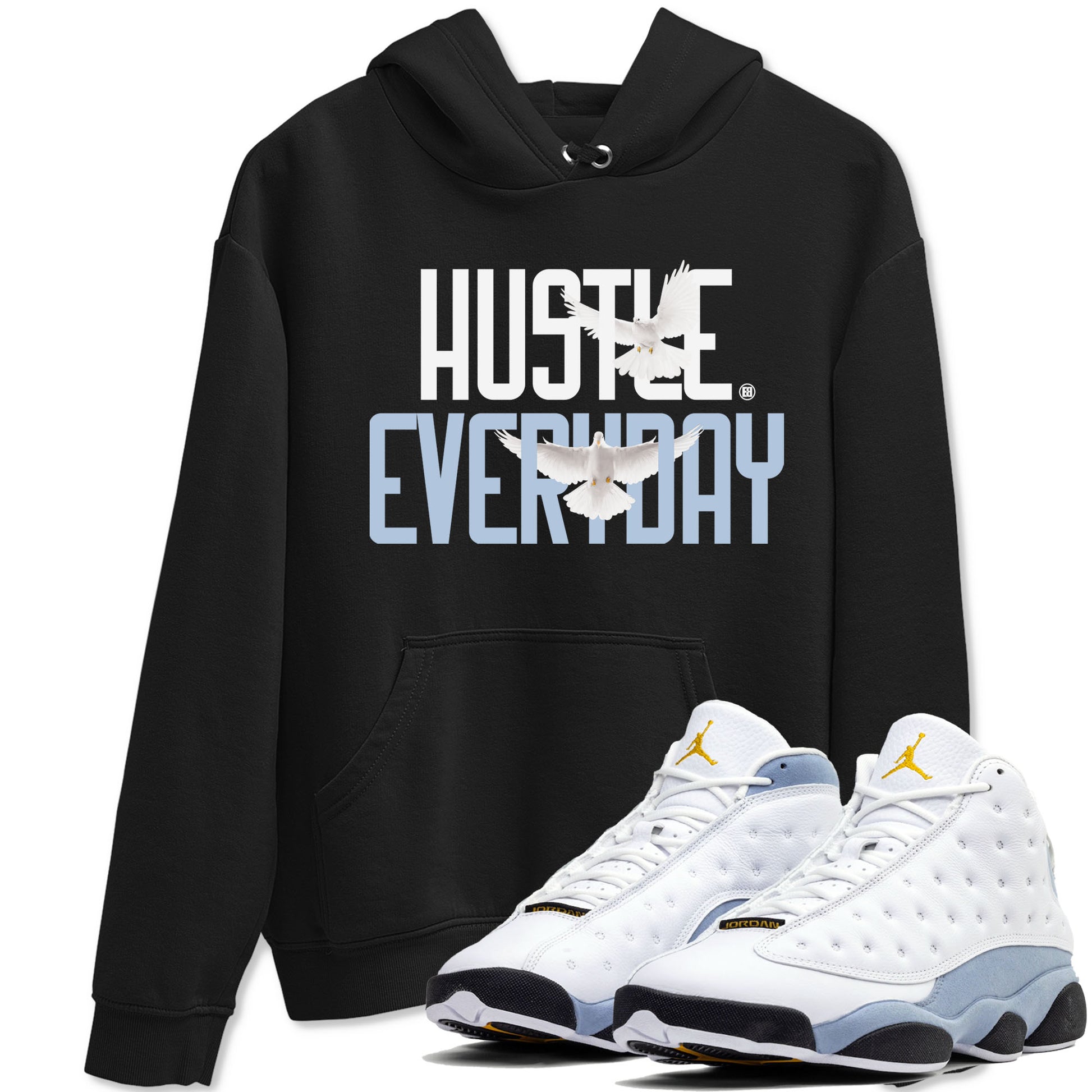 Daily Hustle Sneaker Tees - Air Jordan 13 Blue Grey
