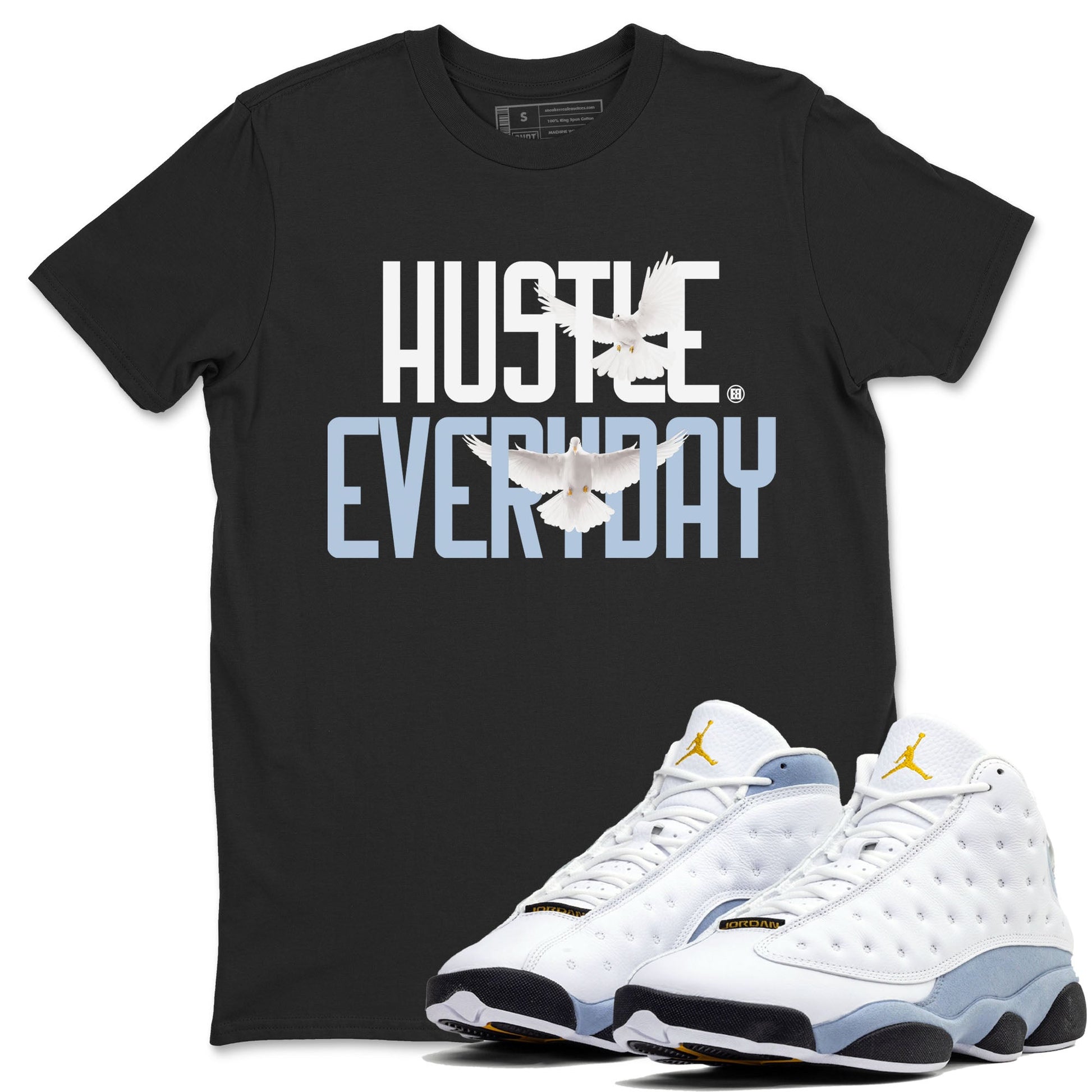 Daily Hustle Sneaker Tees - Air Jordan 13 Blue Grey