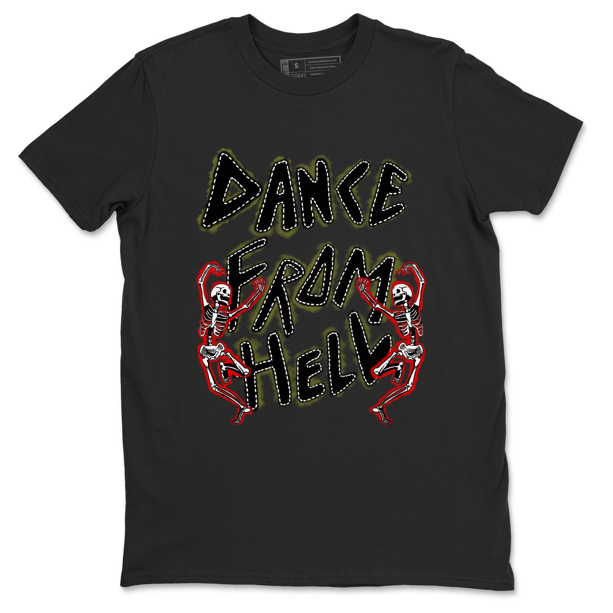 Dance From Hell Sneaker Tees - Air Jordan 1 Travis Scott Medium Olive
