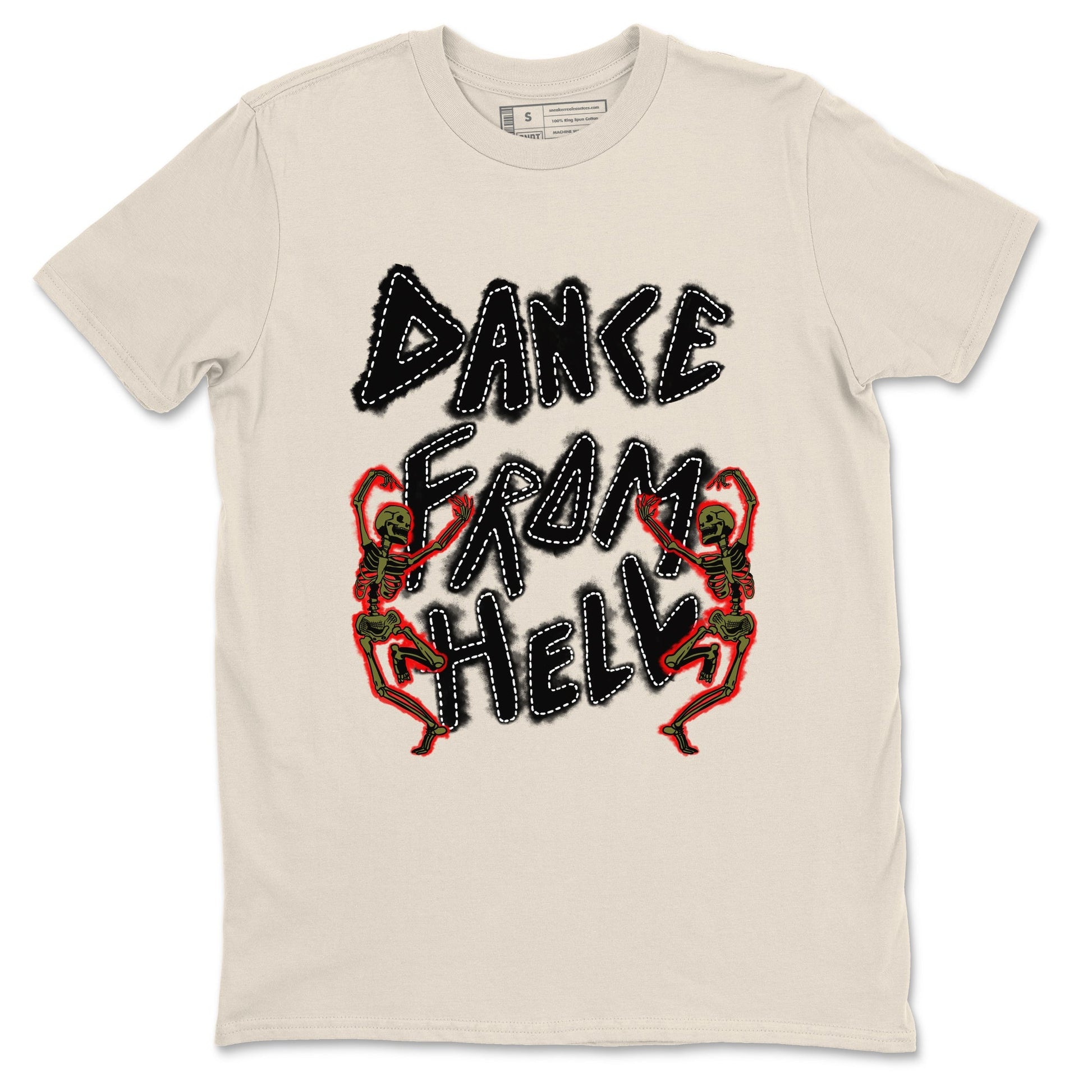 Dance From Hell Sneaker Tees - Air Jordan 1 Travis Scott Medium Olive