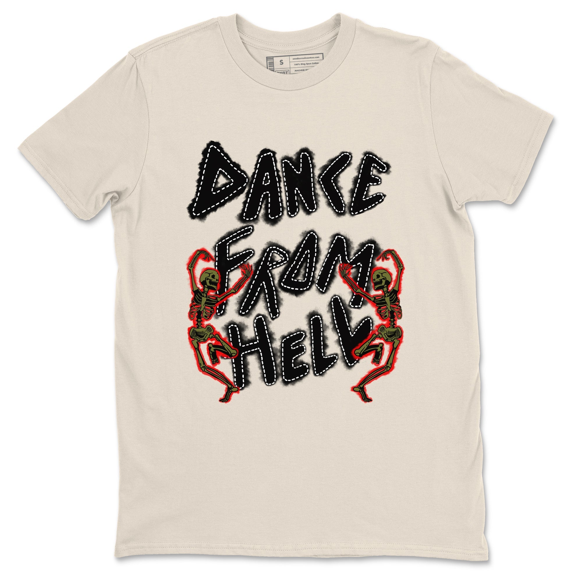 Dance From Hell Sneaker Tees - Air Jordan 1 Travis Scott Medium Olive