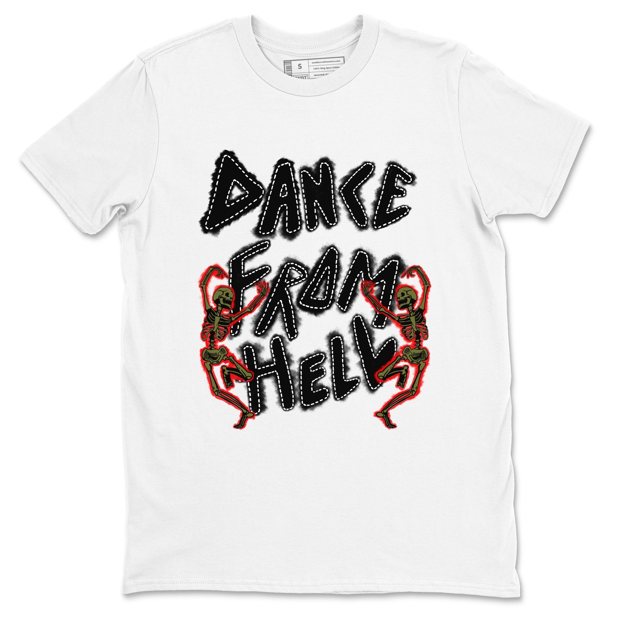 Dance From Hell Sneaker Tees - Air Jordan 1 Travis Scott Medium Olive