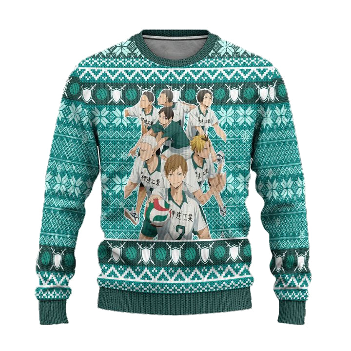 Date Tech High Ugly Christmas Sweater Haikyuu Anime Xmas Gift ? Usalast