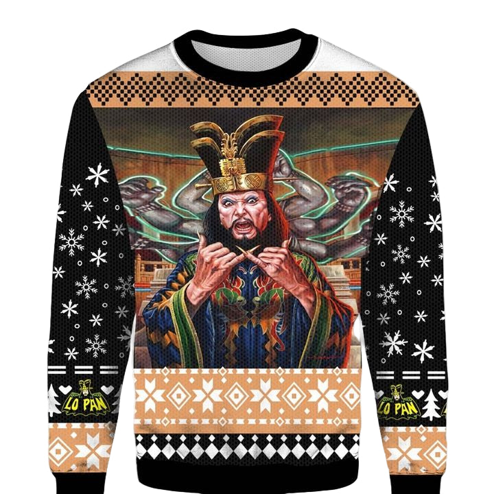 David Lo Pan Big Trouble in Little China Ugly 3D Christmas Sweater ? Usalast