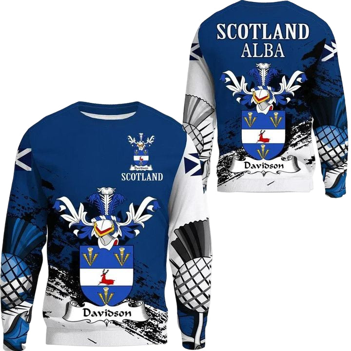 Davidson Scottish Family Crest Scotland Special Sweater A7 ? Usalast