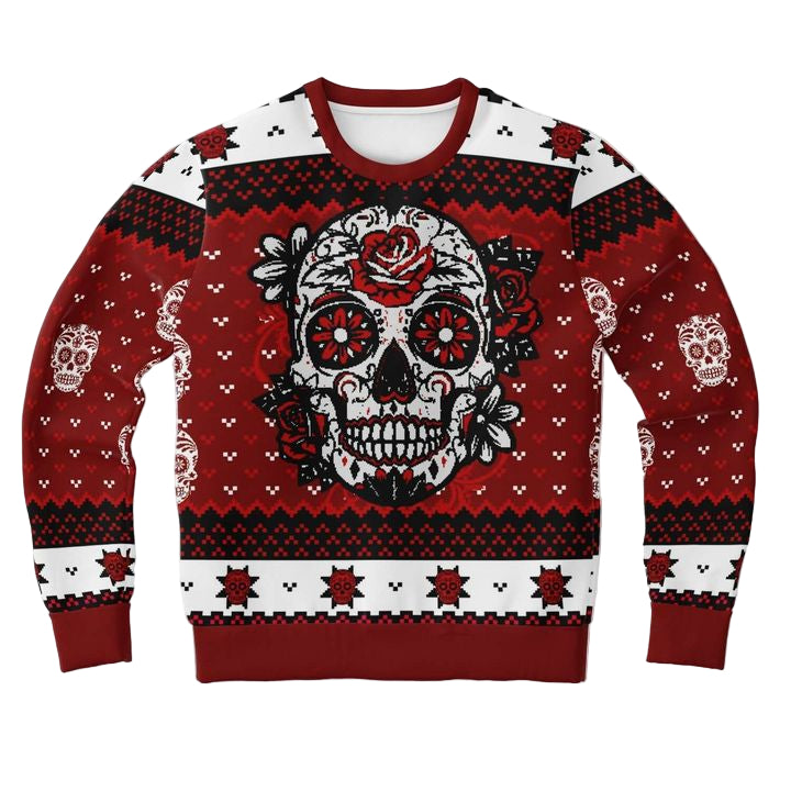 Day Of The Dead Red Meme 2022 Design 3d Ugly Christmas Sweater ? Usalast