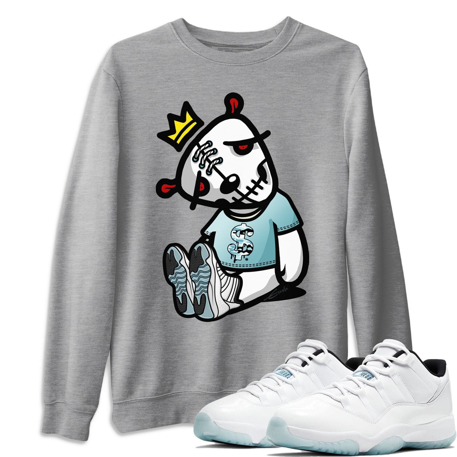 Dead Dolls Unisex Tops - Air Jordan 11 Legend Blue