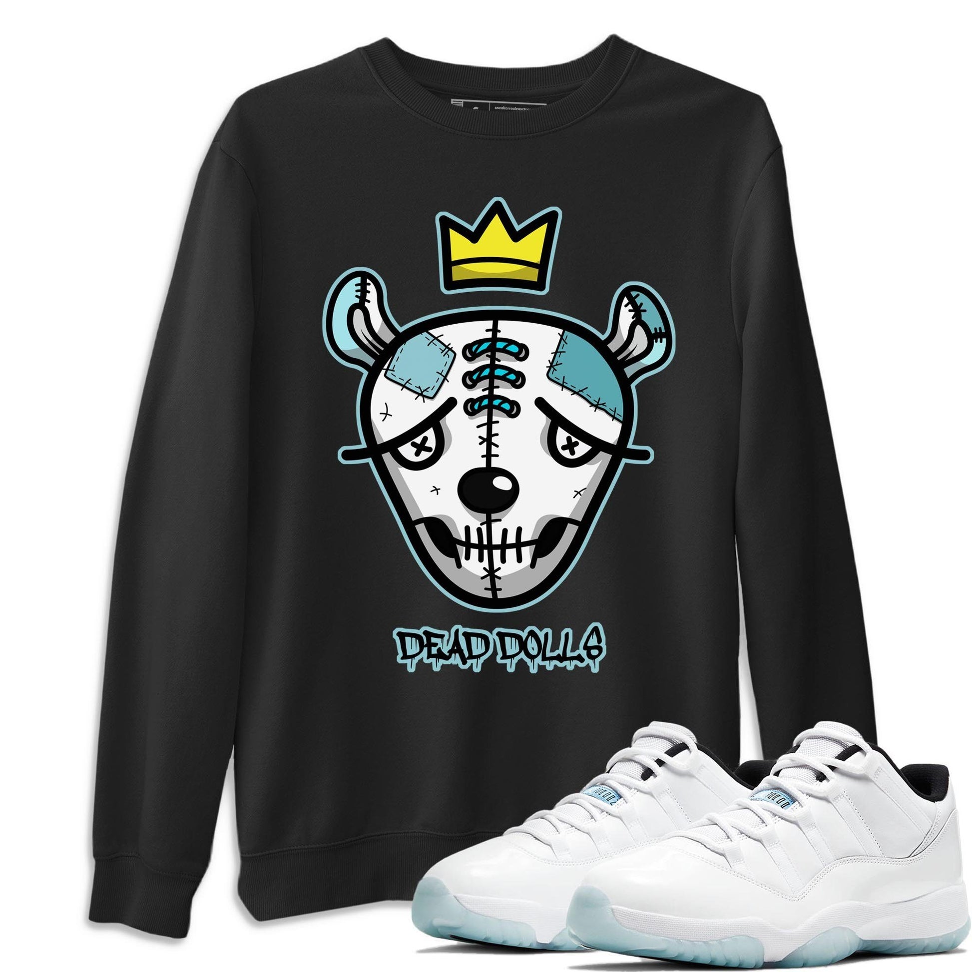 Dead Dolls Face Unisex Tops - Air Jordan 11 Legend Blue