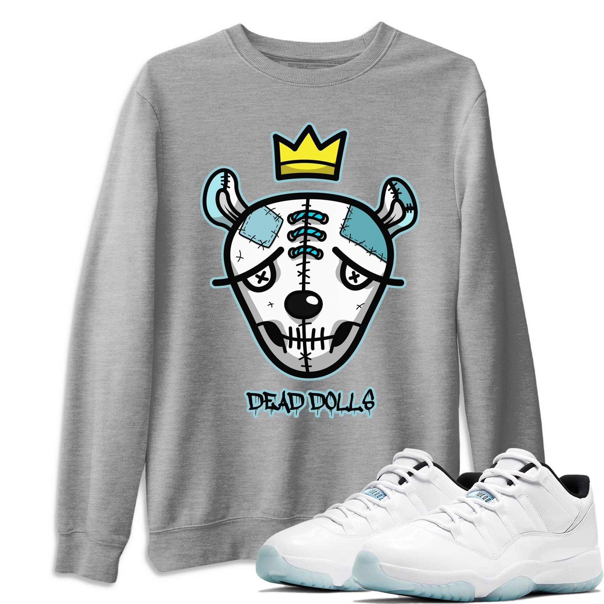 Dead Dolls Face Unisex Tops - Air Jordan 11 Legend Blue