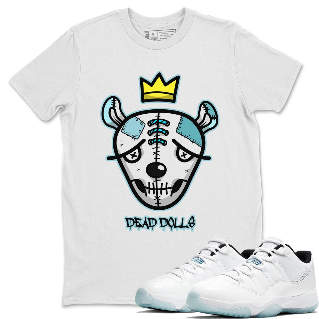 Dead Dolls Face Unisex Tops - Air Jordan 11 Legend Blue