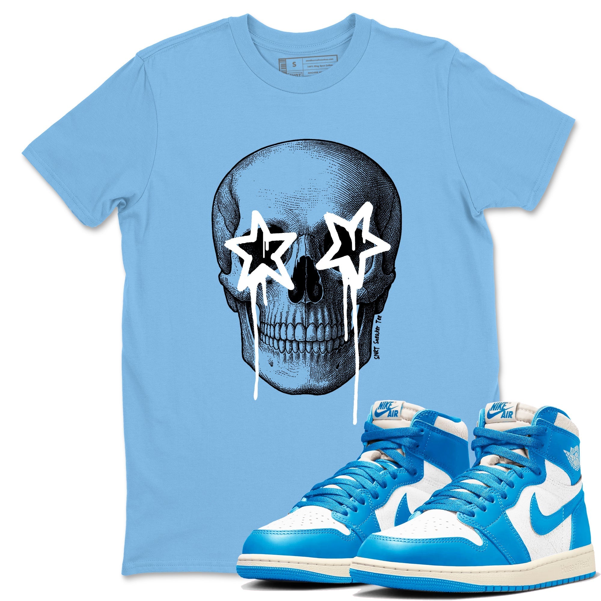 Death Star Sneaker Tees - Air Jordan 1 UNC Reimagined