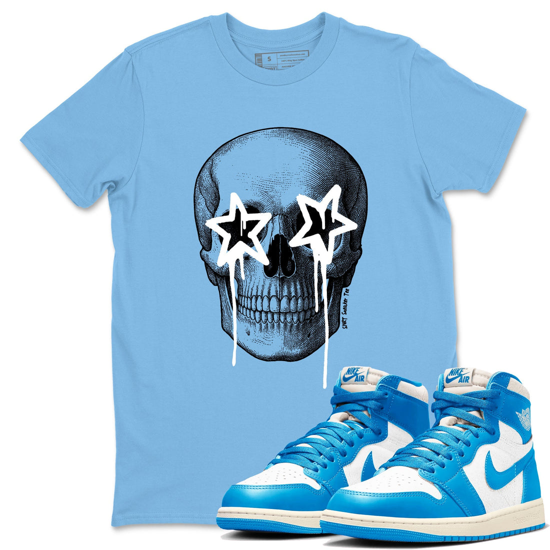Death Star Sneaker Tees - Air Jordan 1 UNC Reimagined