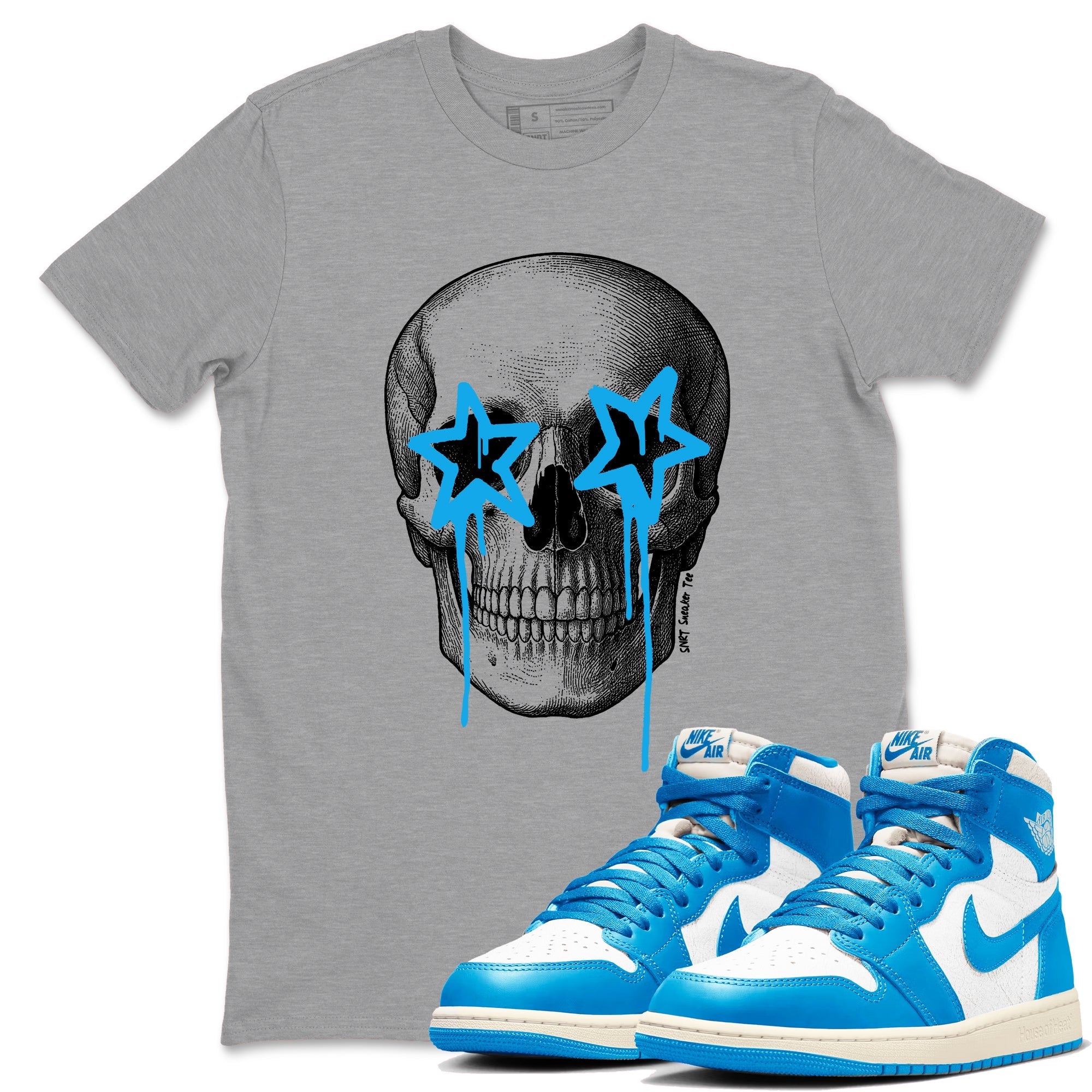 Death Star Sneaker Tees - Air Jordan 1 UNC Reimagined